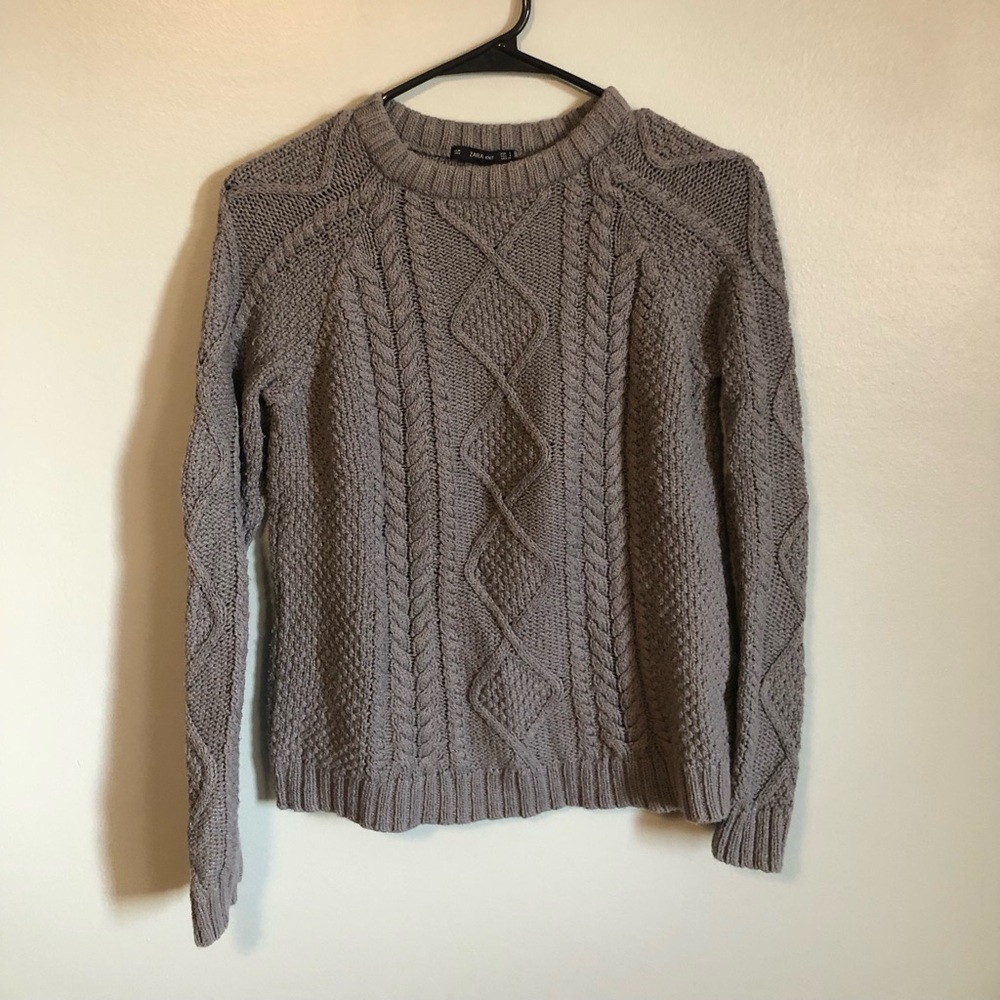 Size small gray knit sweater